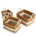 Home & Garden, KEY LARGO BASKETS, VARIOUS SETS L 16x12x7.5 M14x10x7 S12x8x6 In