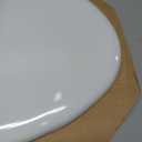 Mayfair Athens Toilet Seat, Easy Clean Hinges and Durable Wood Seat, Elongated, White