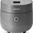 CUCKOO Micom Rice Cooker 3-Cup Uncooked / 6-Cup Cooked with Nonstick Inner Pot, Small Rice Maker with 8 Menu Options, Fuzzy Logic Technology, Auto Clean, Quick Rice Mode, Gray (CR-0375FG)