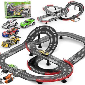 Slot Car Race Track Sets, 2 HighSpeed Track Cars, Lap Counter, Birthday Gift for Kids Boys Girls Ages 6 7 8 9 12
