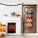 Fall decorations for home 71x35 inch Inch Full Door Cover Design with Stacked Pumpkins and Letters Fall Autumn Harvest Door Banner for Outdoor Front Door Thanksgiving Decoration