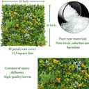 ODTORY Artificial Boxwood Hedges Panels Roll: 20"x20" 12P(33.5 sqft)