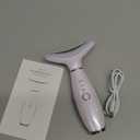 7 Color Galvanic Machines - Red Light Therapy for Face and Neck, Face Massager Tool for Wrinkles, Double Chin, Vibrating Facial Massager with Thermals, White