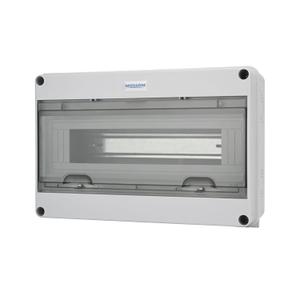 MOLLOM 15 Way Circuit Breaker MCB Distribution Protection Box with DIN Rail, IP65 Waterproof,for Indoor and Outdoor