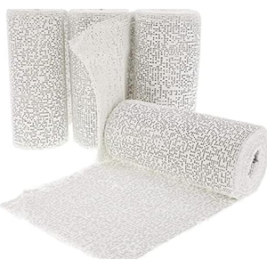 Plaster Cloth Strips - 6 in x 15 ft, 8-Pack - Easy-Cut Plaster Wrap Kit for DIY Paper Mache & Belly Casting - Craft Supplies for Sculptures, Masks & Art Projects