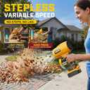 Cordless Leaf Blower Compatible with Dewalt 20V MAX Battery (No Battery), 450-CFM 150-MPH Handheld Blower with Stepless Speed for Patio, Lawn Care, Leaves & Debris (Tool Only)