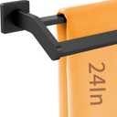 Double Towel Bar24Inch Towel Rack for Bathroom Wall MountedStainless Steel Bathroom Towel Holder Towel Hanger Rod for WallMatte Black