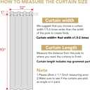H.VERSAILTEX Room Darkening Curtains for Bedroom Thermal Insulated Living Room Curtains 94 Inch Long Grommet Privacy Protection Window Curtain Panels/Drapes for Nursery, 2 Panels, Ivory