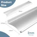 2Pack Heavy-Duty Aluminum Door Rain Drip Guard, 4 Extra-Wide and Thickened Window Door Rain Deflector, Size 40 Length, 4 Wide, 0.8Height (Silver)