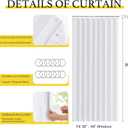 NICETOWN Pure White Blackout Curtains for Bathroom Privacy, Accordion Window Treatment for Bedroom Closet Thermal Insulated Door Curtains for Doorway Living Room Divider, 50" W x 80" L, 1 Panel