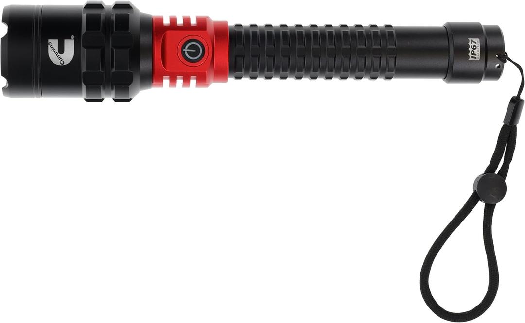 Cummins CMN35359 Pro Series 60W COB Rechargeable Flashlight High Lumen 5000 Lumen LED Multiple Light Modes Plus Power Bank