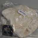 GORILLA GRIP Thick Memory Foam Bathroom Toilet Lid Seat Cover, Soft Velvet Topside, Machine Wash, Plush Cushioned Covers Fits Most Size Lids, Decorative Bath Room Accessories, 19.5x18.5, Ivory