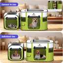 Pawaboo 2-in-1 Pet Playpen for Dog Cat, Portable Puppy Playpen with 600D Oxford, Divisible Pet Tent for Indoor and Outdoor Travel Use of Kitten and Puppy, Foldable Dog Enclosure