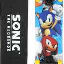 Voyager Skateboard with Printed Graphic Grip Tape - Great for Kids and Teens, Cruiser Skateboard with ABEC 5 Bearings, Durable Deck, Smooth Wheels, Sonic