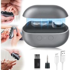 Electric Nail Clipper, 3 in 1 Electric Nail Trimmer and Polisher with LED Light & Clip Storage, USB Rechargeable, 2 Speed Electric Nail File for Baby, Kids, Caregivers, Seniors