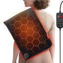 InVarme Far Infrared Heating Pad for Neck and Shoulders – 2X Carbon Fiber 6X Deeper Heat for Fast Relief from Chronic Pain in Seniors – 8 Heat Levels, 4H Auto Shut Off, Ideal for Winter (Black)