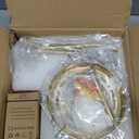 6" Globe Semi Flush Mount Ceiling Light Fixture Modern Gold Semi Flush Mount Ceiling Light Mid Century Ceiling Light with Clear Glass Shade Brass Finish for Hallway Bathroom Foyer (Bulb Incl.)