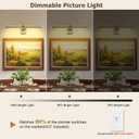 DESOOP LED Picture Lights for Wall Hardwired Antique Bronze Picture Frame Light Dimmable Painting Lights for Portrait Artwork 23.62 inch 14W 2700K