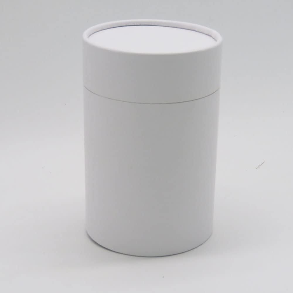 WENPACK 12Pack Paperboard Tube with Lid Round Cardboard Essential Oil Packaging Gift Box Container (3.22" D*4.4" H, White)