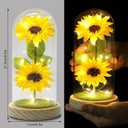 Mothers Day Gifts Sunflower Gifts for Women Mom Grandma, Enchanted LED Sunflower Lamp, Unique Artificial Flowers in Glass Dome, Present for Christmas,Birthday, Anniversary, Wedding,Mother's Day