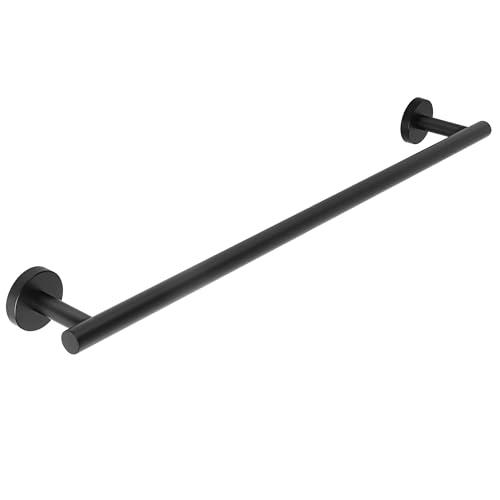 SAYAYO Black Towel Rack for Bathroom, 20 Inch Towel Bar Towel Rod Towel Holder Wall Mount SUS304 Stainless Steel (21 Inch Hanging Length)