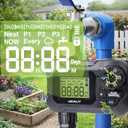 HIRALIY 50FT Automatic Drip Irrigation Kits with Garden Timer, Garden Watering System for Patio Lawn, Quick Connector Design Irrigation System Kit with Easy Programmable Water Timer