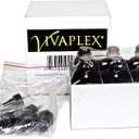 Vivaplex 6, Amber, 4 oz Glass Bottles, with Black Fine Mist Sprayers