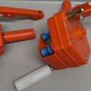Greenhouse Sidewall Ventilation Hand Rolling Crank Winch, Greenhouse Film Lifting Down Kit for Ventilation, Easy to Install, Easy to Adjust The Temperature Inside,Orange