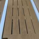 30'' Large Shower Bench Seat, Poly Lumber Bath Stool for Inside Shower Waterproof, HDPS Bathroom Chair for Shaving Legs with Adjustable Feet, Non-Slip & No Maintenance, Brown XL Size(30*13*18'')