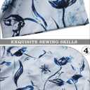 TUNEVUSE Mens Short Sleeve Hawaiian Shirts Button Down Aloha Tropical Shirt Casual Beach Clothes (Blue, L)