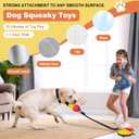 6 x Interactive Dog Toys Tug of War,Dog Puzzle Toy Squeaky for Medium Small Breed Mental Stimulation,Indestructible Food Dispensing Dog Toy to Keep Busy,Red Yellow