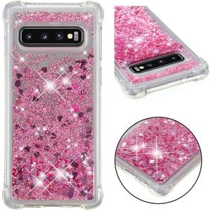 Compatible with Galaxy S10 Case, Bling Glitter Liquid Clear Case Floating Quicksand Shockproof Protective Sparkle Silicone Soft TPU Case for Samsung Galaxy S10. YBL Love Rose Gold Compatible with Galaxy S10 Case, Bling Glitter Liquid Clear Case Floating Quicksand Shockproof Protective Sparkle Silicone Soft TPU Case for Samsung Galaxy S10. YBL Love Rose Gold