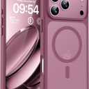 TOCOL for iPhone 17 Pro Case, Compatible with Magsafe Charger, Full Camera Protection, Translucent Matte Phone Case for 17 Pro 6.3 inch (Plum)