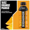 BODYARMOR Sports Drink Sports Beverage, Orange Mango, Coconut Water Hydration, Natural Flavors With Vitamins, Potassium-Packed Electrolytes, Perfect For Athletes, 16 Fl Oz (Pack of 12)