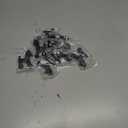 HOMOTEK 6 Pack Hinge Pin Black Door Stopper,Adjustable Deluxe Heavy Duty Door Stopper 2-1/2"x1-3/4,with Black Rubber Bumper Tips