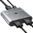 HDMI Switch Splitter 8K/16K, 2 in 1 Out HDMI Selector 4K@120HZ/240Hz 16K@30Hz/8K@60Hz Support DTS VRR HDR10+ Dolby, 48Gbps for Switch, PS5/4, Xbox, Roku, Firestick, TV etc.