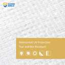 GUARD SHIELD Clear White Tarp Heavy Duty 20x40 Feet Waterproof for Greenhouse Outdoor Garden Poly Cover UV Resistant 3x3 Weave 10mil
