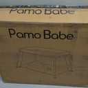 Pamo Babe Travel Crib - Lightweight Baby Playpen with Bassinet, Portable Mini Playard (Black)