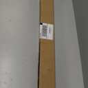 UNISHADES no Drill Cordless Roman Shades for Windows, 29" W  64" H - 100% Blackout - Linen - Mist White