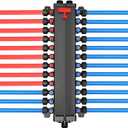 50243 Pex Manifold Compatible with Viega Manabloc, Homerun Distribution Pex Manifold with Valves, 1/2-Inch Zero Lead Poly Alloy PEX Crimp With 24 Ports Adapters(15 Cold, 9 Hot),Suitable for crimping.