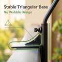 Heavy Duty Deck Hook,360 Rotating Design,Pole 16.5Long Metal Deck Railing Hooks for Hanging Bird Feeders,Planters,Suet Baskets,Lanterns,Wind Chimes,Clamp Mounted,Under 18 LBS(2PACK)
