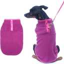 Dog Fleece Sweater, Soft Dog Vest Apparel Sleeveless Puppy Winter Cold Weather Clothes Doggie Jacket Pullover for Small Medium Dog and Cat(Purple,XL)