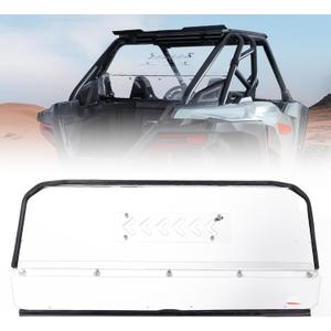 KEMIMOTO 2025 2026 Rear Vented Windshield Compatible with RZR PRO XP/PRO S,Pre-Installed Rubber Strip, Hard-Coated PC, UV-Resistant Rear Sliding Vented Window#2891091(Only 2-Seat)
