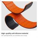Silicone Magnetic Apple Watch Band, Compatible with iWatch Ultra 1/2/3, Series 1-11, SE 1-3, 38mm-49mm, Waterproof Sweatproof Watch Strap for Men Women