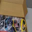 Foilswirl 60 Pcs Spider Party Favors Include Spider Sunglasses, Web Gift Tote Bags, Slap Wristbands, Silicone Keychains, and Blue Red Star Bubble Wands for Birthday Comic Hero Party Decoration