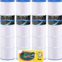 POOLPURE PLESL105 Pool Filter Replace Jacuzzi PLESL105, J-CQ420, 4-Pack
