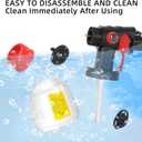 Cordless Paint Sprayer for Milwaukee M18 18V Battery, 200W HVLP Spray Paint Gun Tool with Brushless Motor and Copper Nozzle, Easy to Clean, for Furniture, Fence, Walls, Ceiling, Door etc. (No Battery)