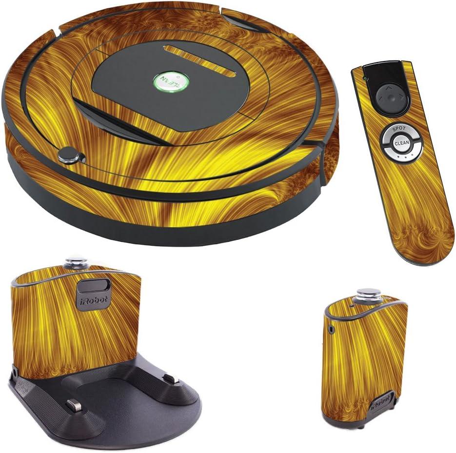 MightySkins Skin Compatible with iRobot Roomba 770 Robot Vacuum - Golden Locks | Protective, Durable, and Unique Vinyl Decal wrap Cover | Easy to Apply, Remove, and Change Styles | Made in The USA