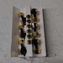 Guyker Guitar Locking Tuners (6 for Left) - 1:18 Lock String Tuning Key Pegs Machine Head Replacement for ST TL SG LP Style Electric, Folk or Acoustic Guitars - Gold+Black