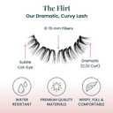 FlutterHabit The Flirt Lashes, 2 Sets of Eyelashes, DIY Cat Eye Lash Extensions, Up to 10 Day Lash Wear, Salon Quality Cluster Eyelashes for a Natural Look, No Glue Included